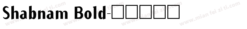 Shabnam Bold字体转换